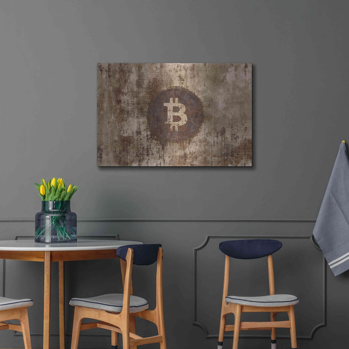 'Crypto Corrosion' by Andrea Haase – Metal Wall Art, 36x24 room view