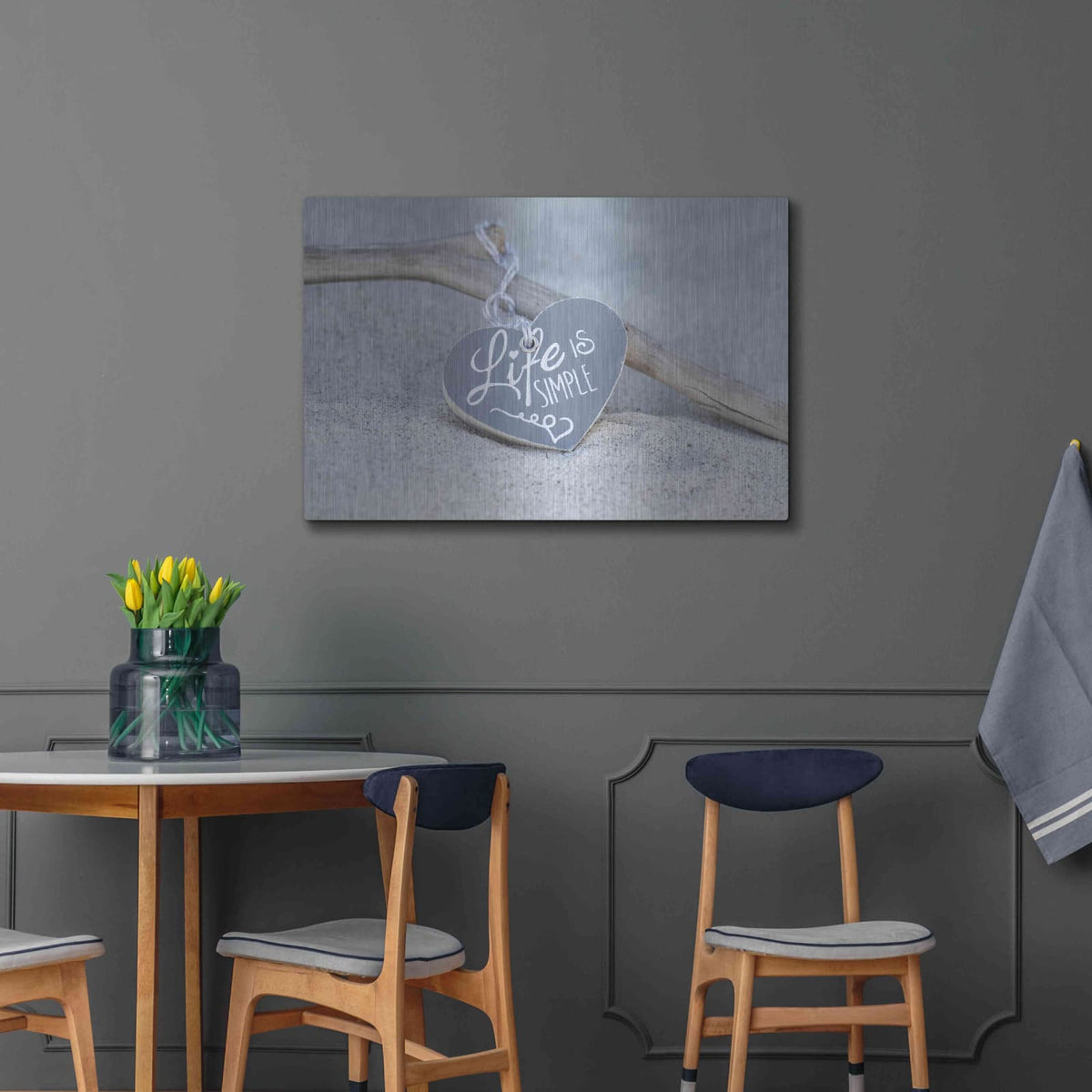 'Life Is Simple Still' by Andrea Haase – Metal Wall Art, 36x24 room view