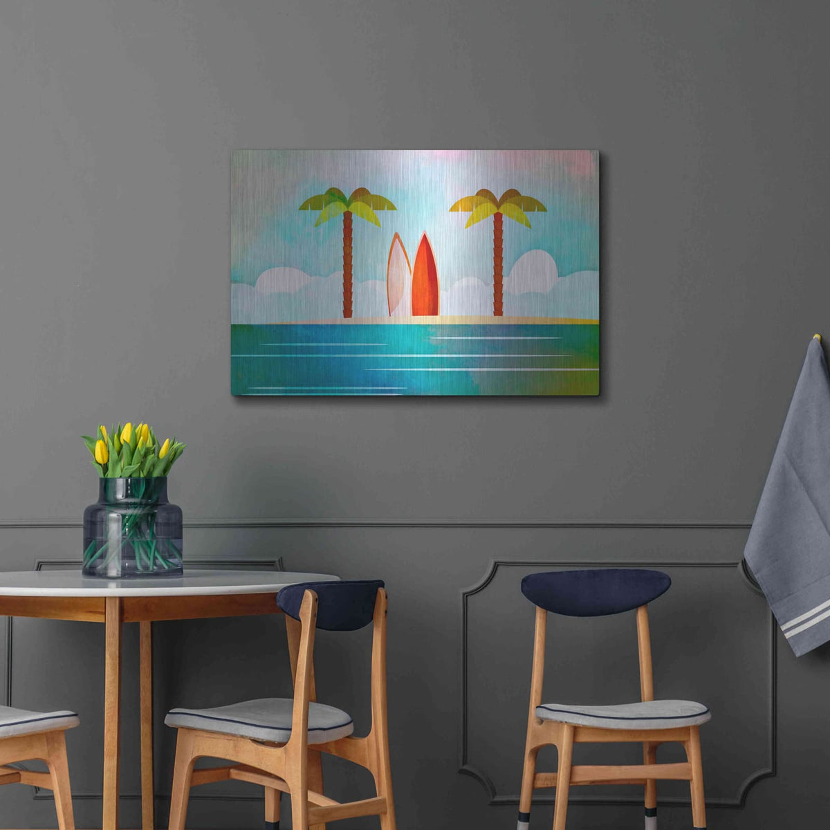 'Tropical Island' by Andrea Haase – Metal Wall Art, 36x24 room view