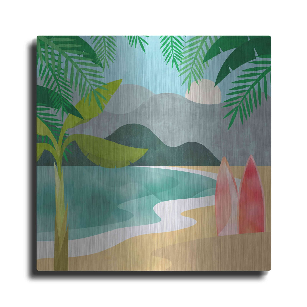 'Secret Surf Spot' by Andrea Haase – Metal Wall Art