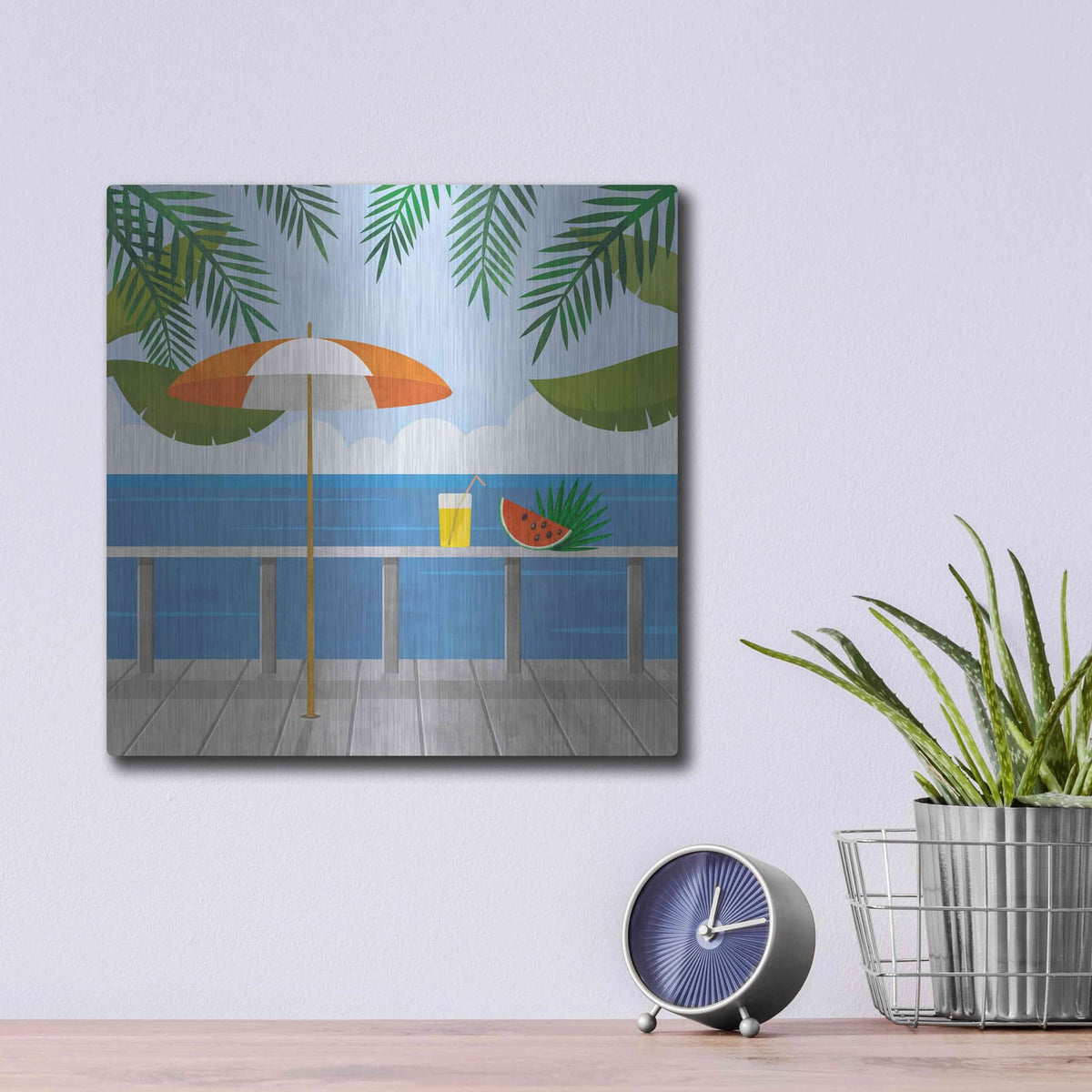 'Enjoy The View' by Andrea Haase – Metal Wall Art, 12x12 room view