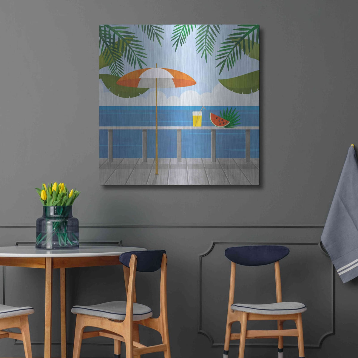 'Enjoy The View' by Andrea Haase – Metal Wall Art, 36x36 room view