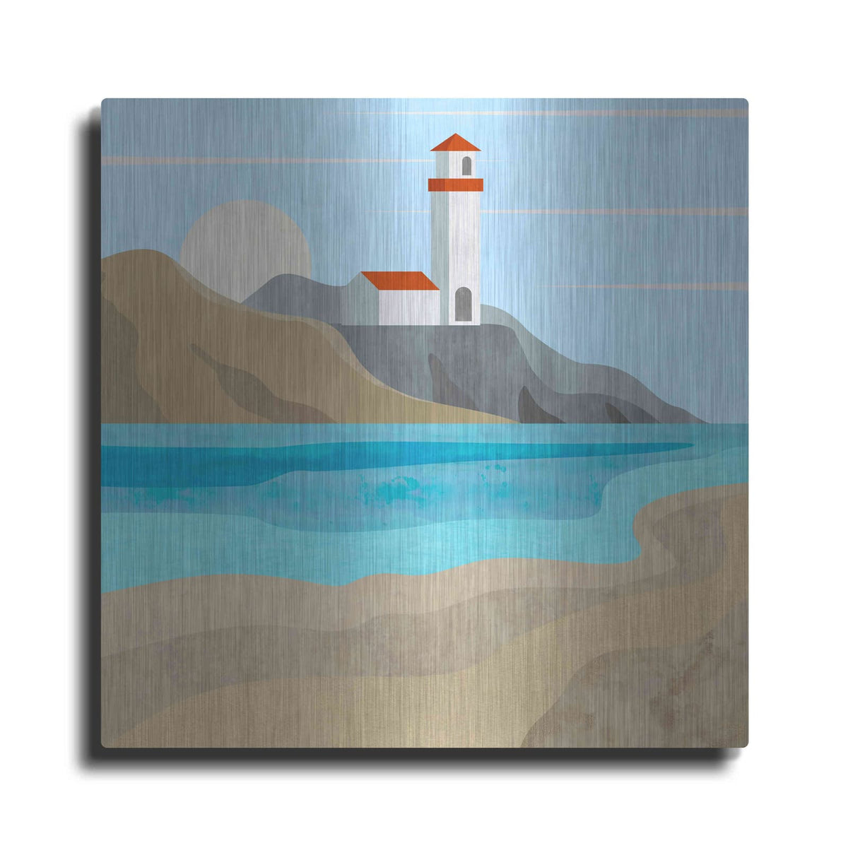 'East End Lighthouse' by Andrea Haase – Metal Wall Art