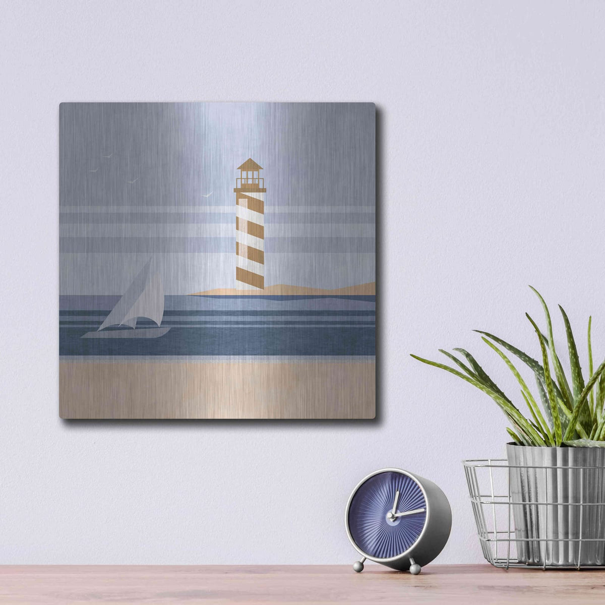'cape Cod Lighthouse' by Andrea Haase – Metal Wall Art, 12x12 room view
