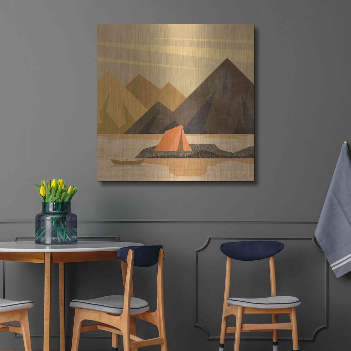'Camping Adventure' by Andrea Haase – Metal Wall Art, 36x36 room view