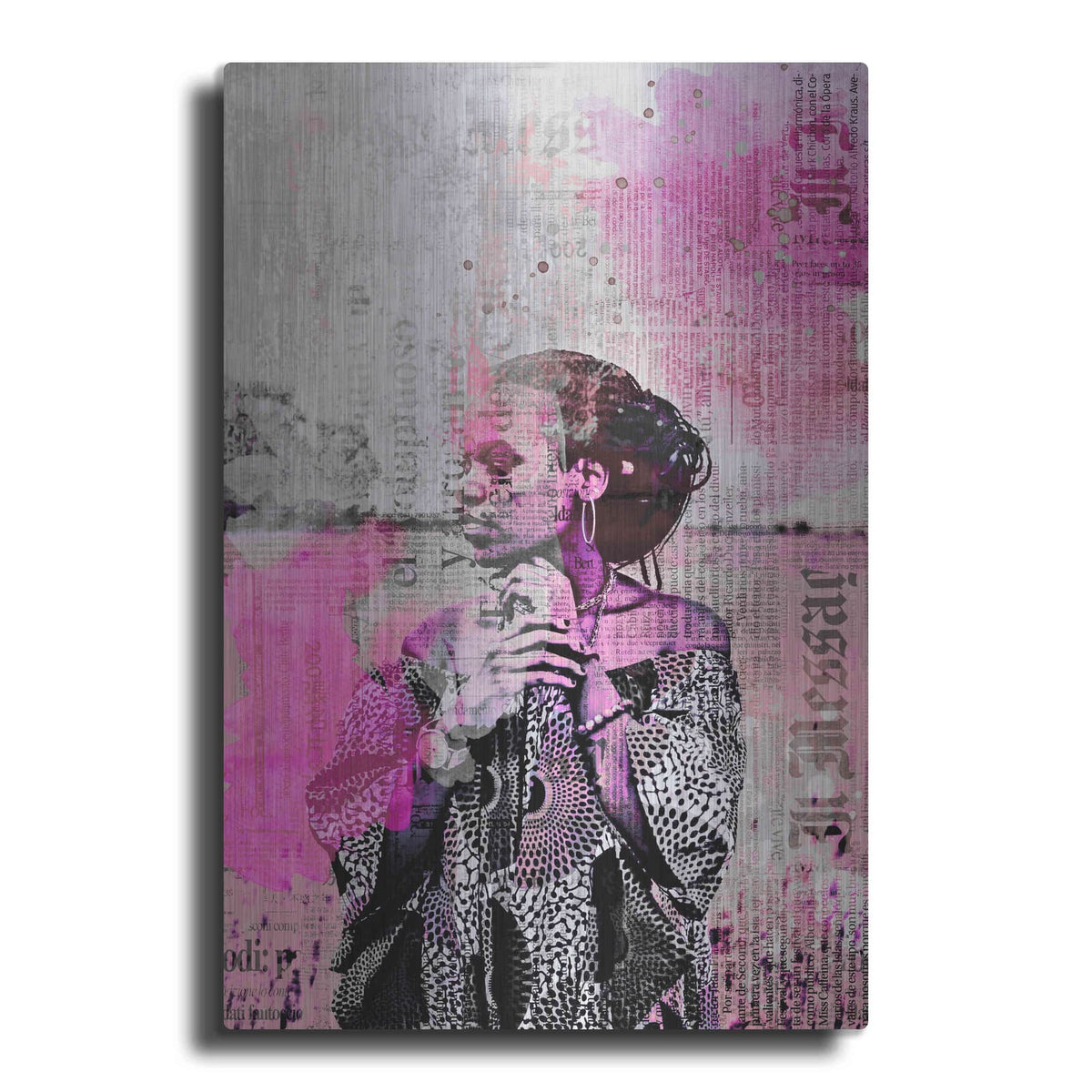'Los Angeles City Girl Pink' by Andrea Haase – Metal Wall Art