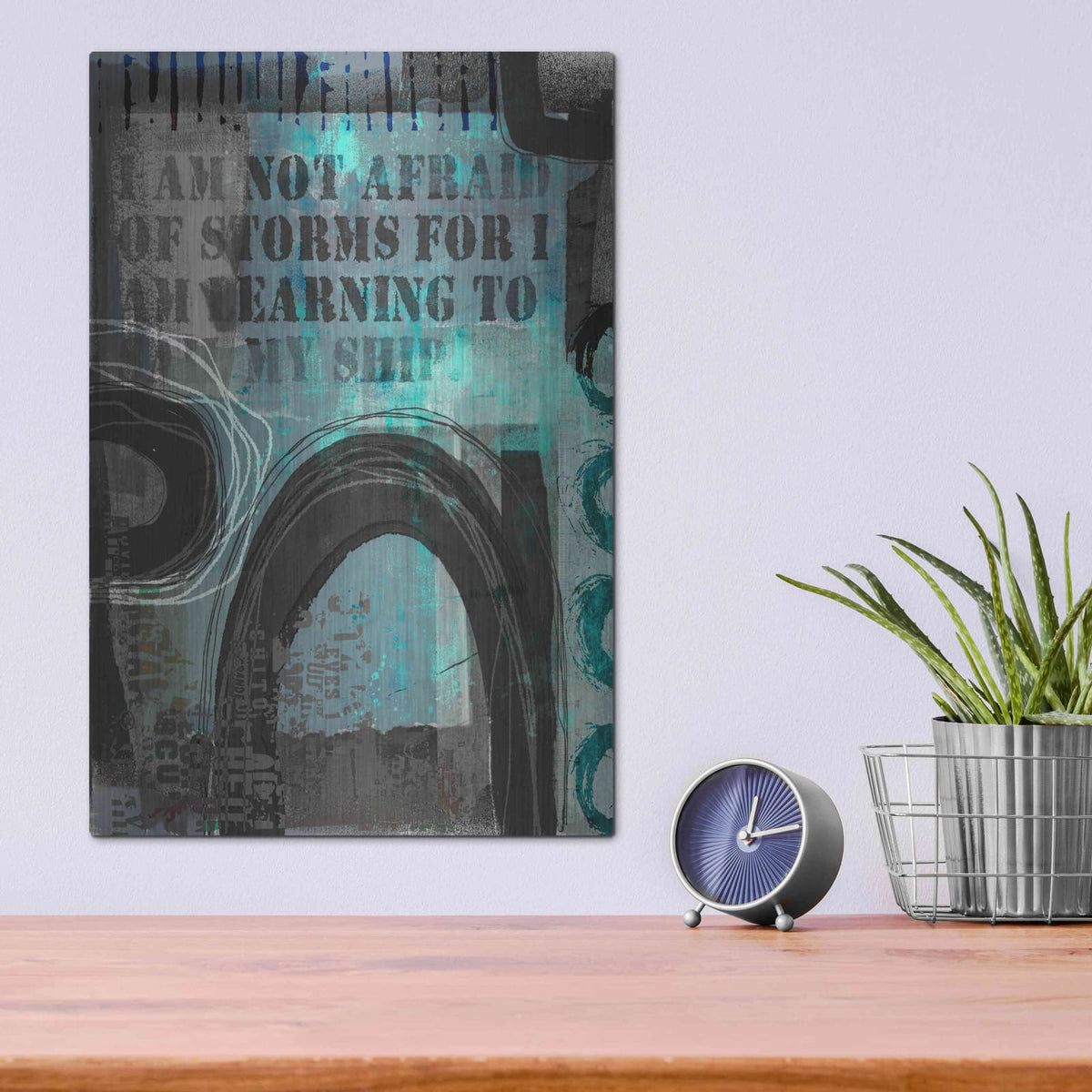 'Not Afraid Of Storms' by Andrea Haase – Metal Wall Art, 12x16 room view