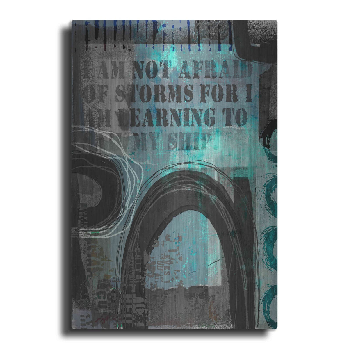 'Not Afraid Of Storms' by Andrea Haase – Metal Wall Art