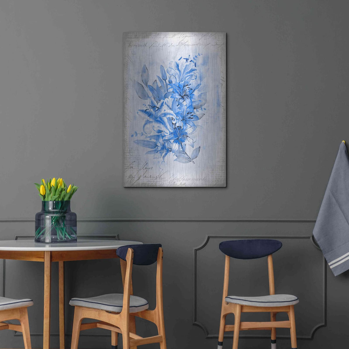 'Blue Summer Dream' by Andrea Haase – Metal Wall Art, 24x36 room view