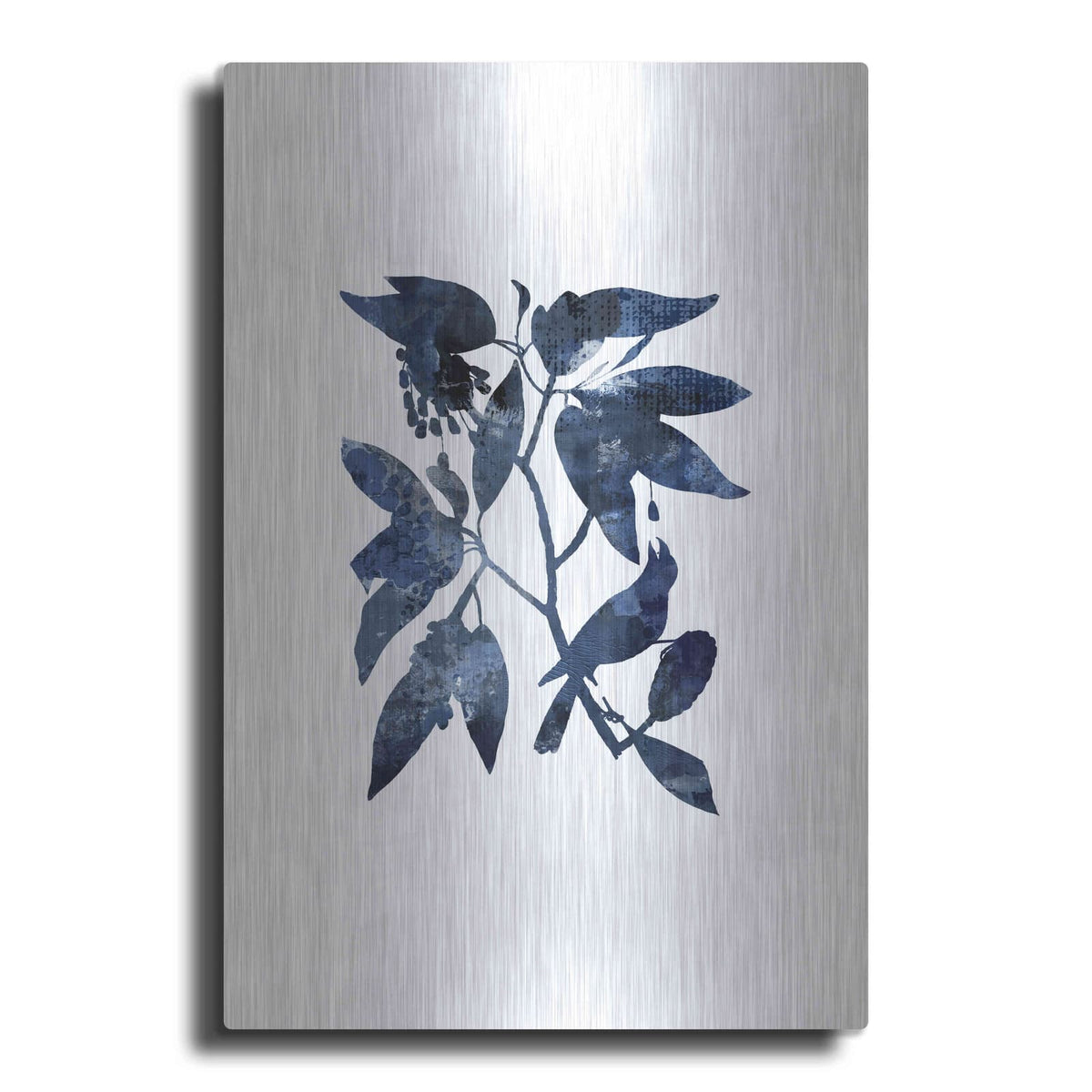 'Blue Night Bird' by Andrea Haase – Metal Wall Art