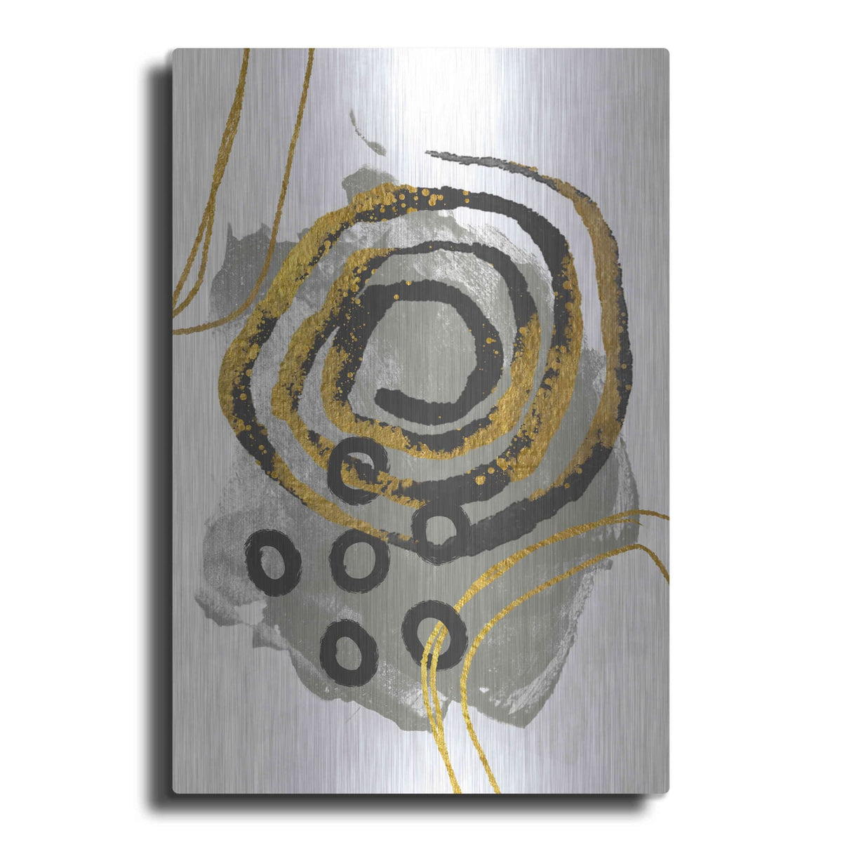 'Gold Meets Neutrals VI' by Andrea Haase – Metal Wall Art