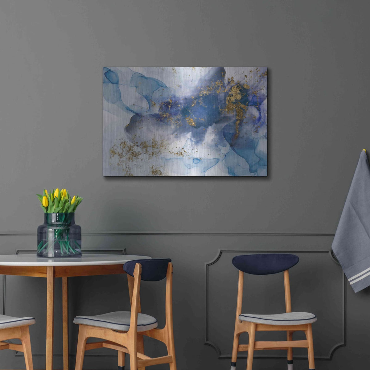 'Alcohol Ink Fantasy VI' by Andrea Haase – Metal Wall Art, 36x24 room view