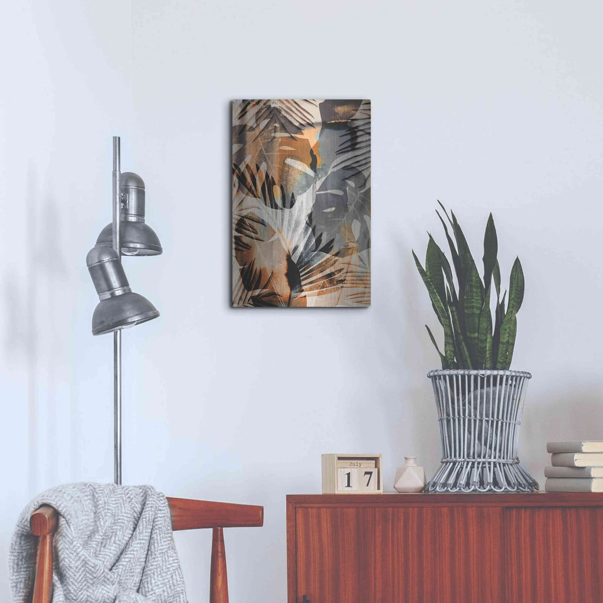 'Exotic Journey Orange' by Andrea Haase – Metal Wall Art, 16x24 room view