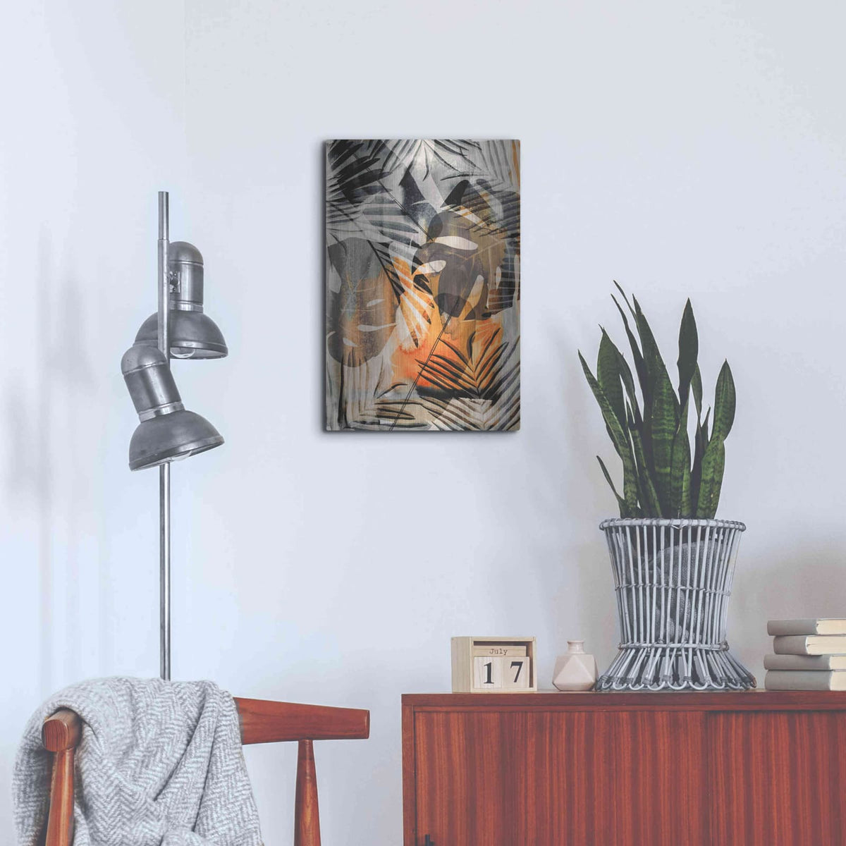 'Exotic Adventure Orange' by Andrea Haase – Metal Wall Art, 16x24 room view