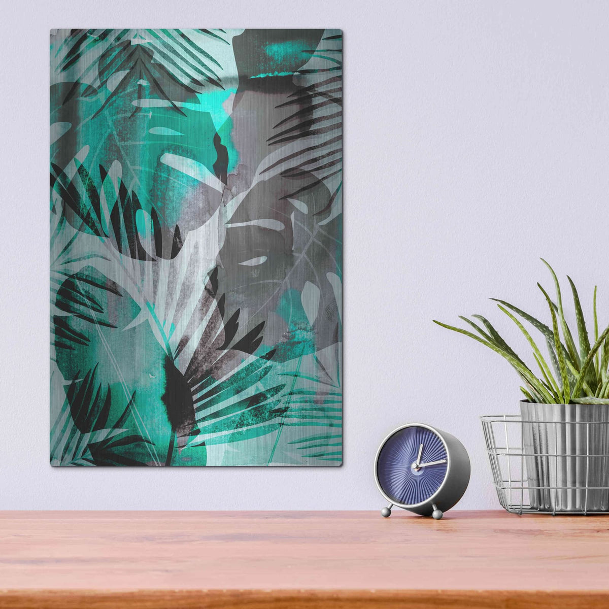 'Exotic Journey Green' by Andrea Haase – Metal Wall Art, 12x16 room view