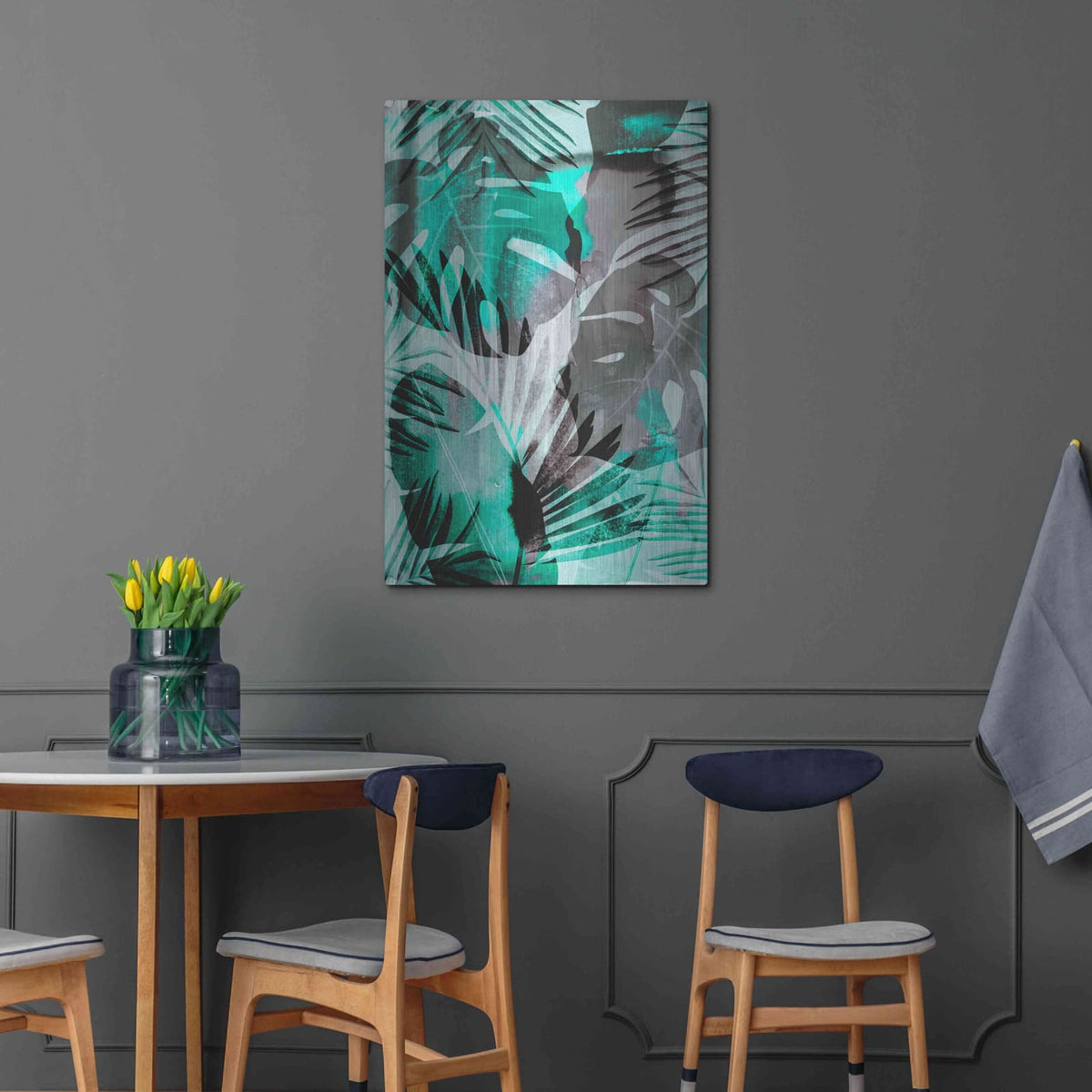 'Exotic Journey Green' by Andrea Haase – Metal Wall Art, 24x36 room view