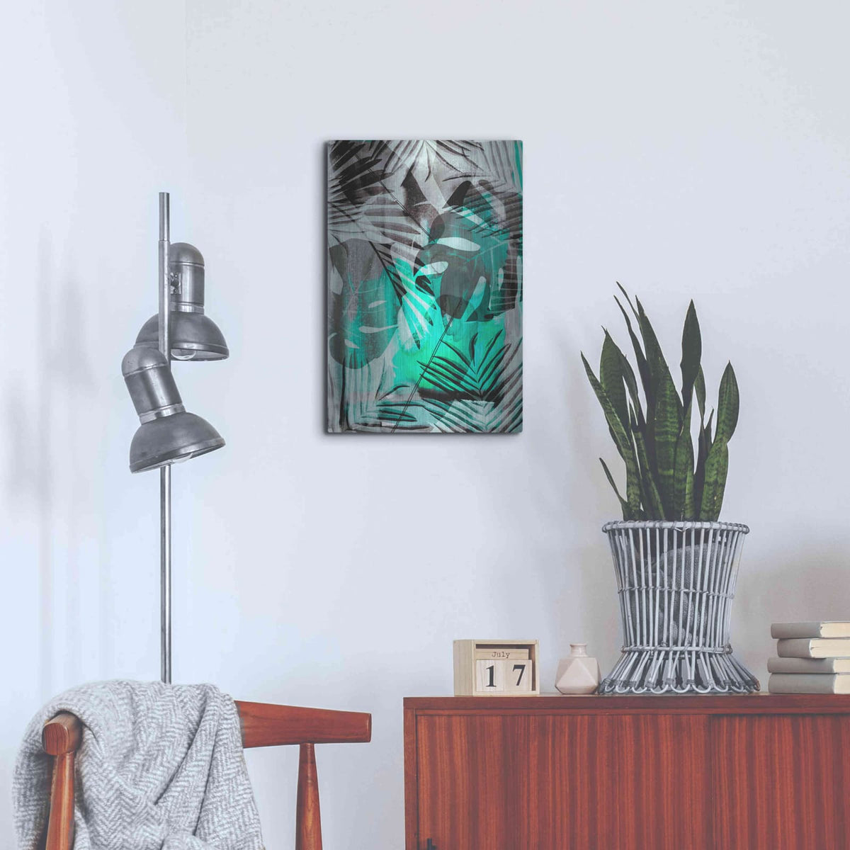 'Exotic Adventure Green' by Andrea Haase – Metal Wall Art, 16x24 room view