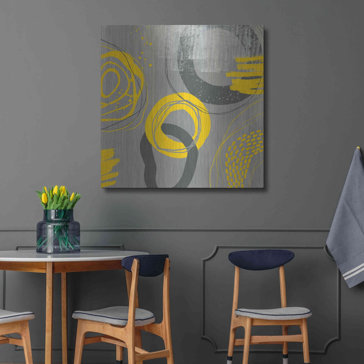 'Abstract Summer Fun' by Andrea Haase – Metal Wall Art, 36x36 room view