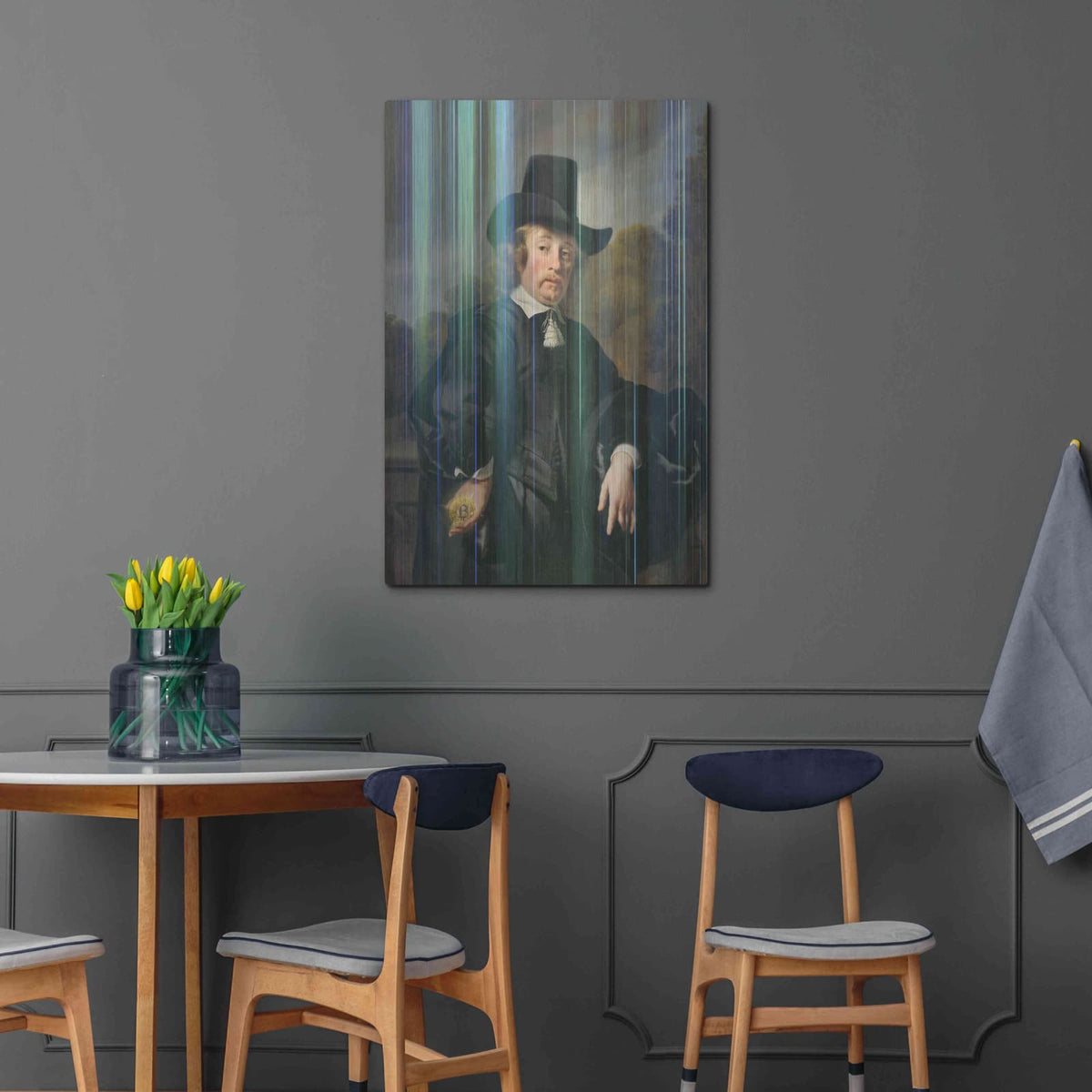 'History Meets Future III' by Andrea Haase – Metal Wall Art, 24x36 room view