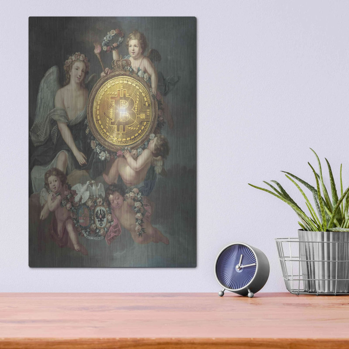 'History Meets Future IV' by Andrea Haase – Metal Wall Art, 12x16 room view