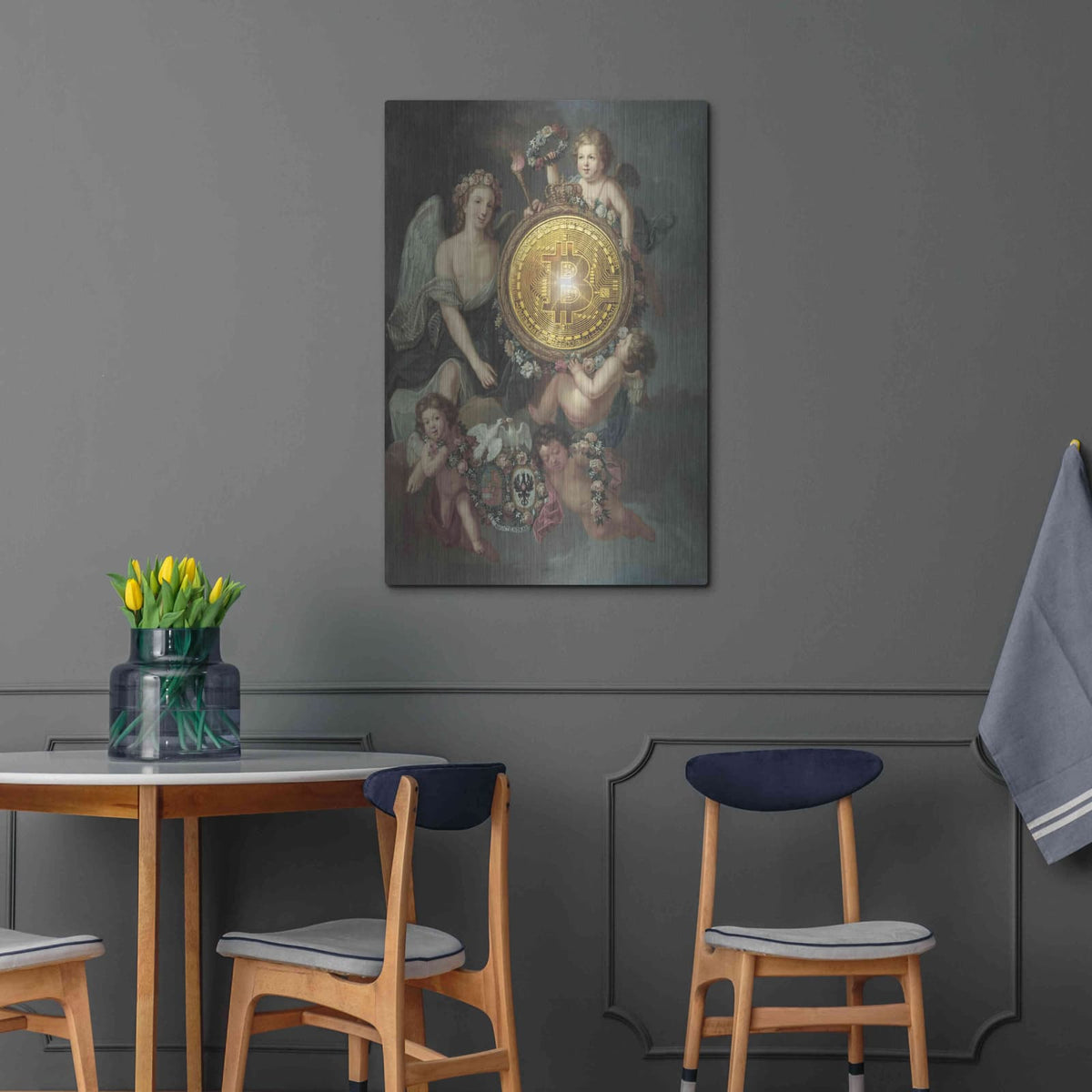 'History Meets Future IV' by Andrea Haase – Metal Wall Art, 24x36 room view