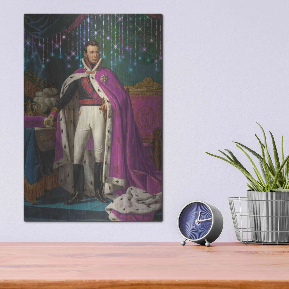 'History Meets Future V' by Andrea Haase – Metal Wall Art, 12x16 room view