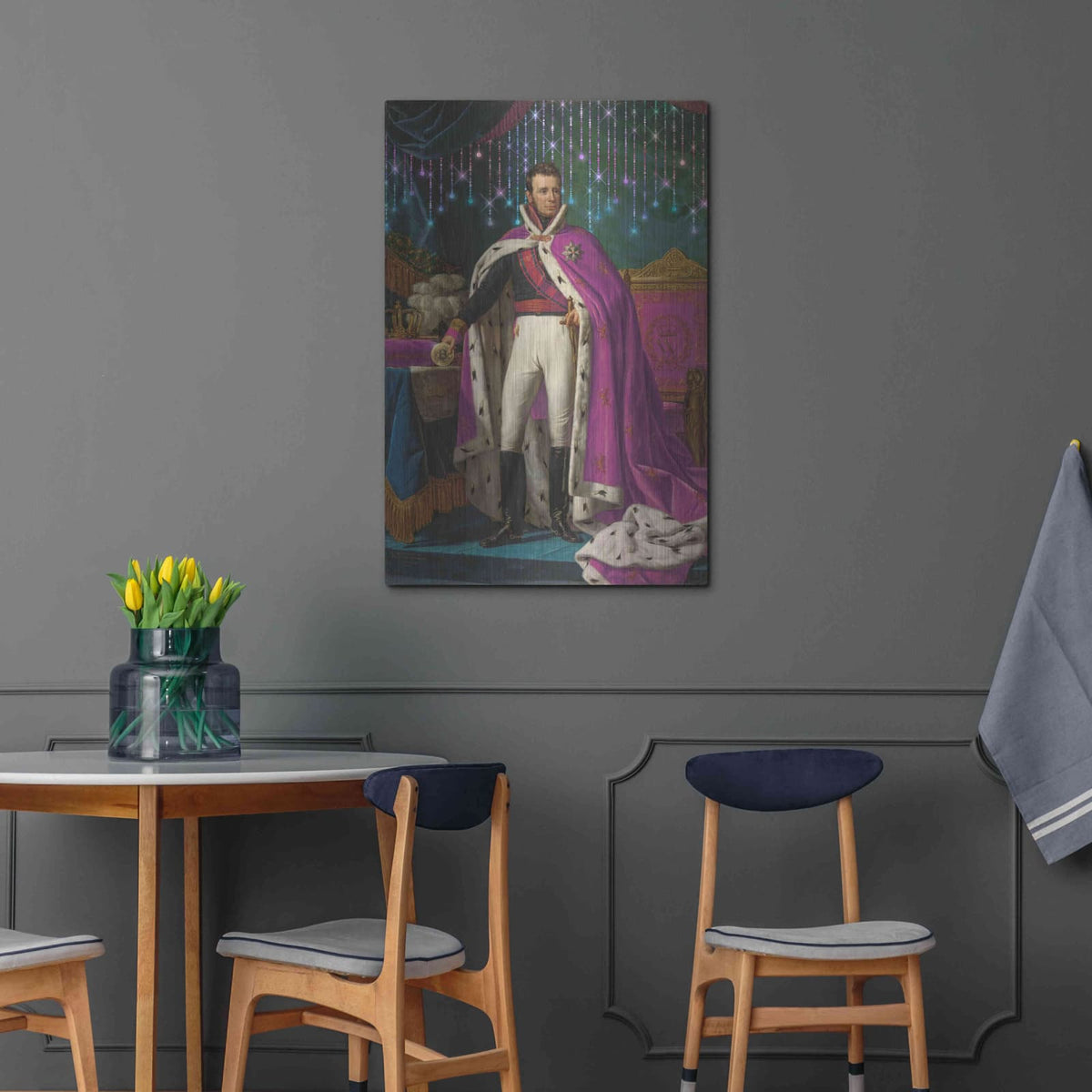 'History Meets Future V' by Andrea Haase – Metal Wall Art, 24x36 room view