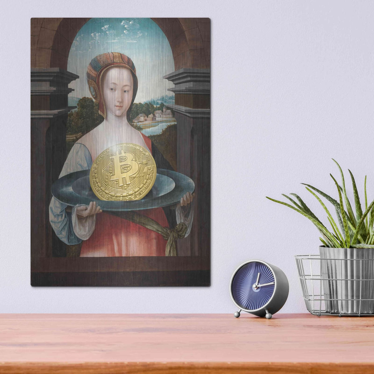 'History Meets Future VI' by Andrea Haase – Metal Wall Art, 12x16 room view