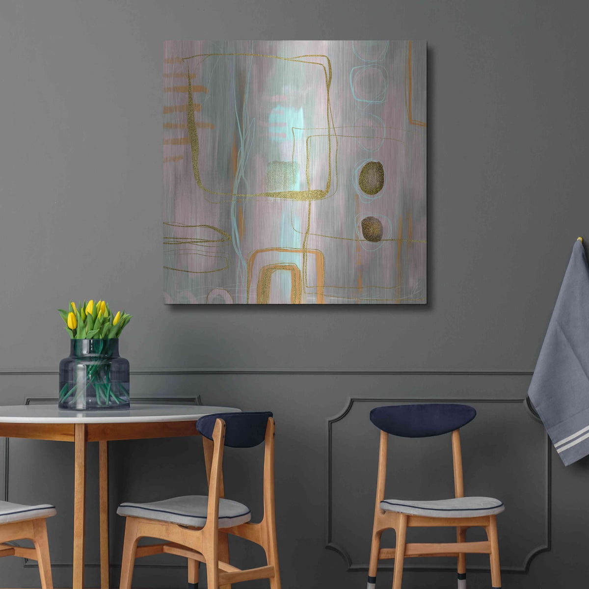 'Faded Elegance' by Andrea Haase – Metal Wall Art, 36x36 room view