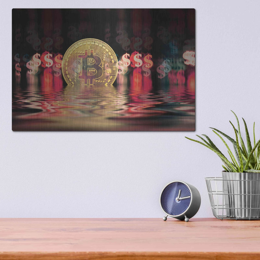 'Liquidity' by Andrea Haase – Metal Wall Art, 16x12 room view