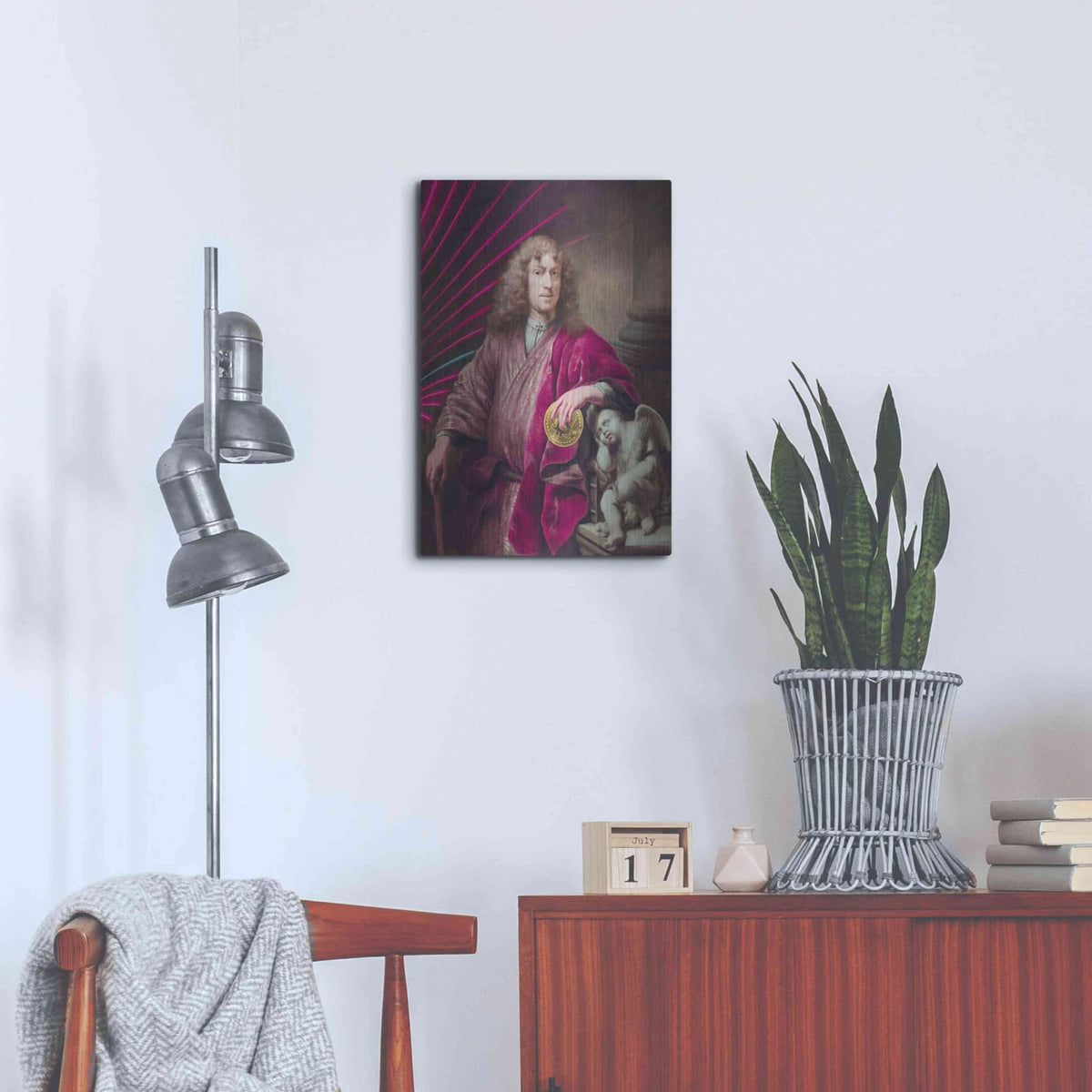 'History Meets Future I' by Andrea Haase – Metal Wall Art, 16x24 room view