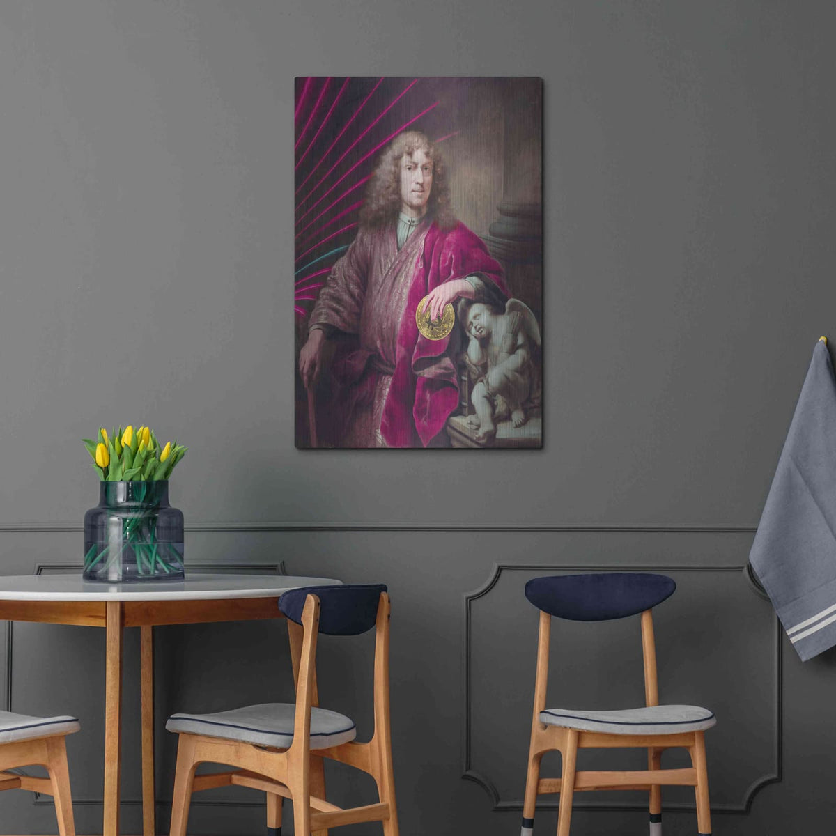 'History Meets Future I' by Andrea Haase – Metal Wall Art, 24x36 room view
