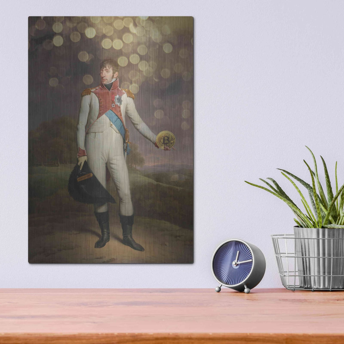 'History Meets Future II' by Andrea Haase – Metal Wall Art, 12x16 room view
