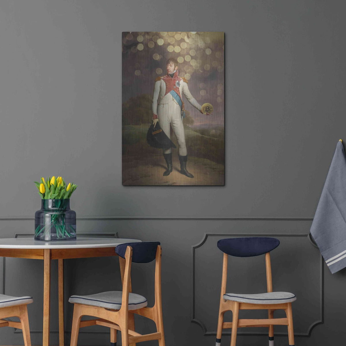 'History Meets Future II' by Andrea Haase – Metal Wall Art, 24x36 room view