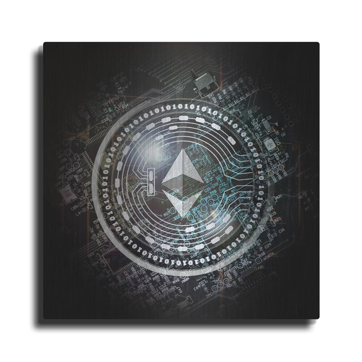 'Eth Ethereum Crypto Coin' by Valentyn Artemenko – Metal Wall Art