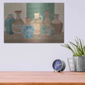 'Earthenwared Pots IV' by Flora Kouta – Metal Wall Art, 16x12 room view