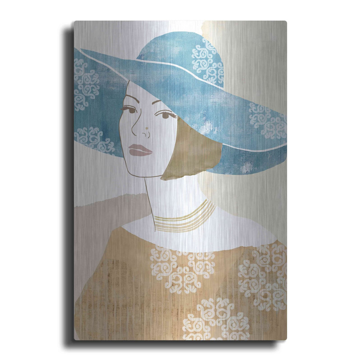 'Chapeau Boho II' by Flora Kouta – Metal Wall Art