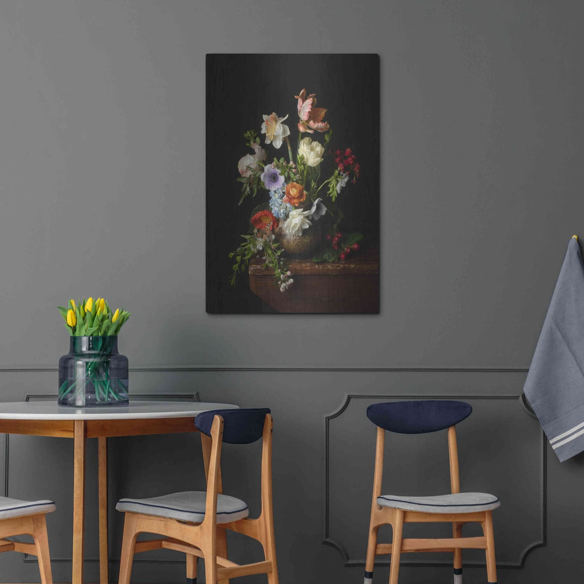 'A Bounty Of Spring Blooms' by Leah McLean – Metal Wall Art, 24x36 room view