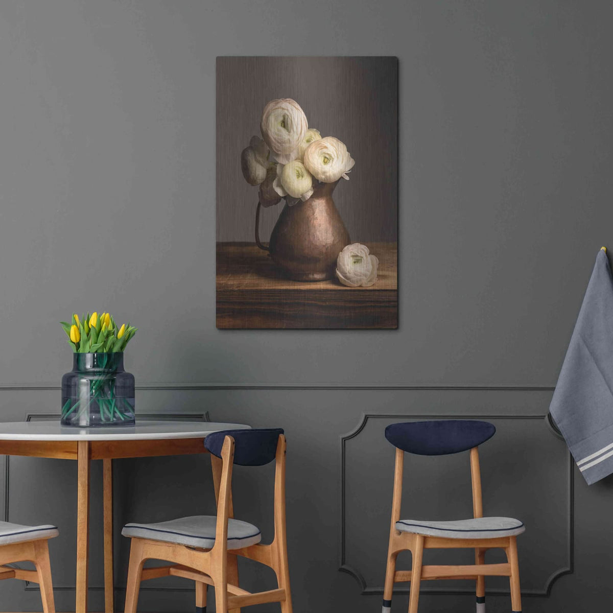 'Pitcher Perfect Petals' by Leah McLean – Metal Wall Art, 24x36 room view