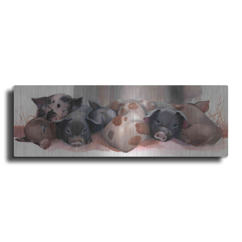 'Pig Pile' by Louise Montillio – Metal Wall Art
