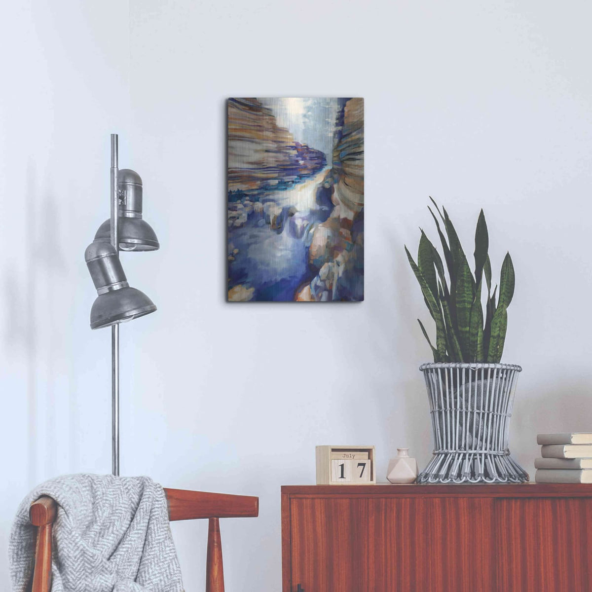 'Havasu Blue' by Louise Montillio – Metal Wall Art, 16x24 room view
