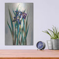 'Iris Inlay' by Louise Montillio – Metal Wall Art, 12x16 room view