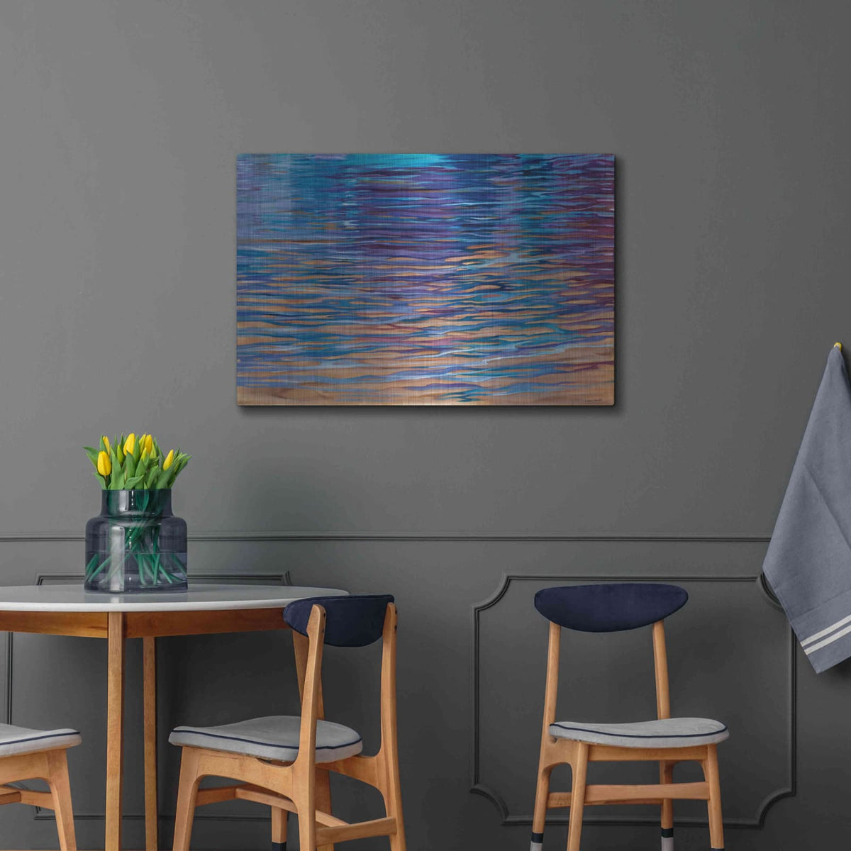 'Beachside Waterlight' by Louise Montillio – Metal Wall Art, 36x24 room view