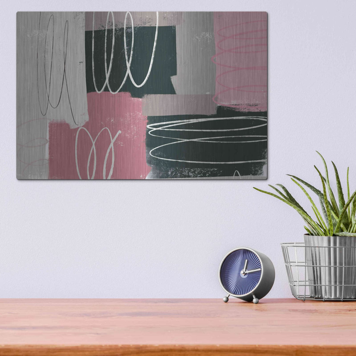 'Neopolitan' by Delores Naskrent – Metal Wall Art, 16x12 room view