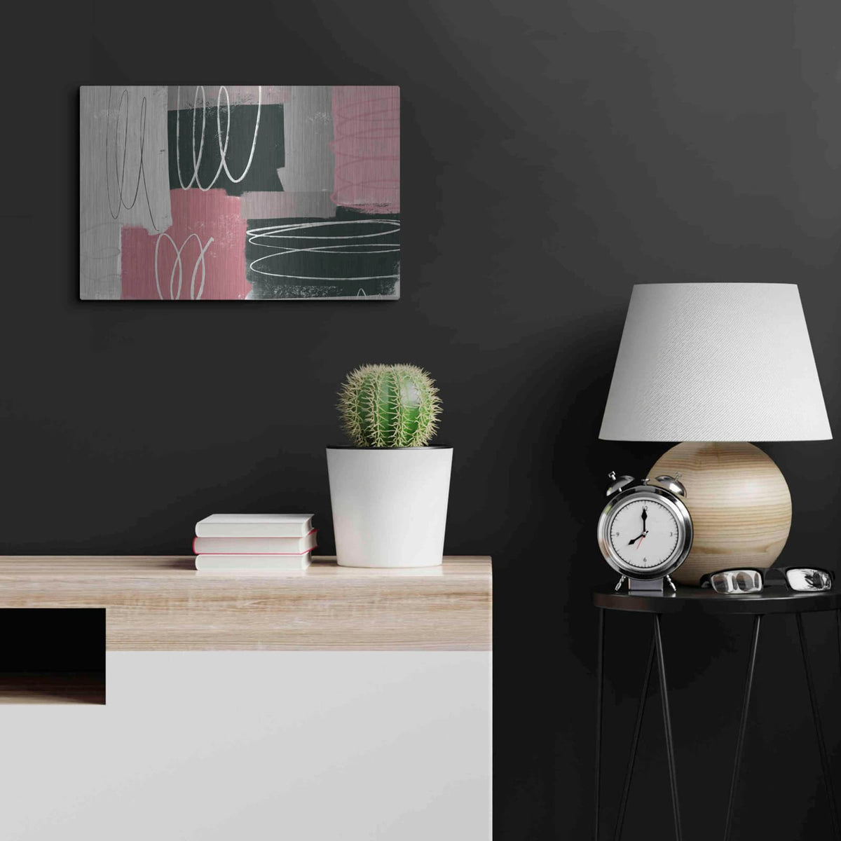 'Neopolitan' by Delores Naskrent – Metal Wall Art, 24x16 room view