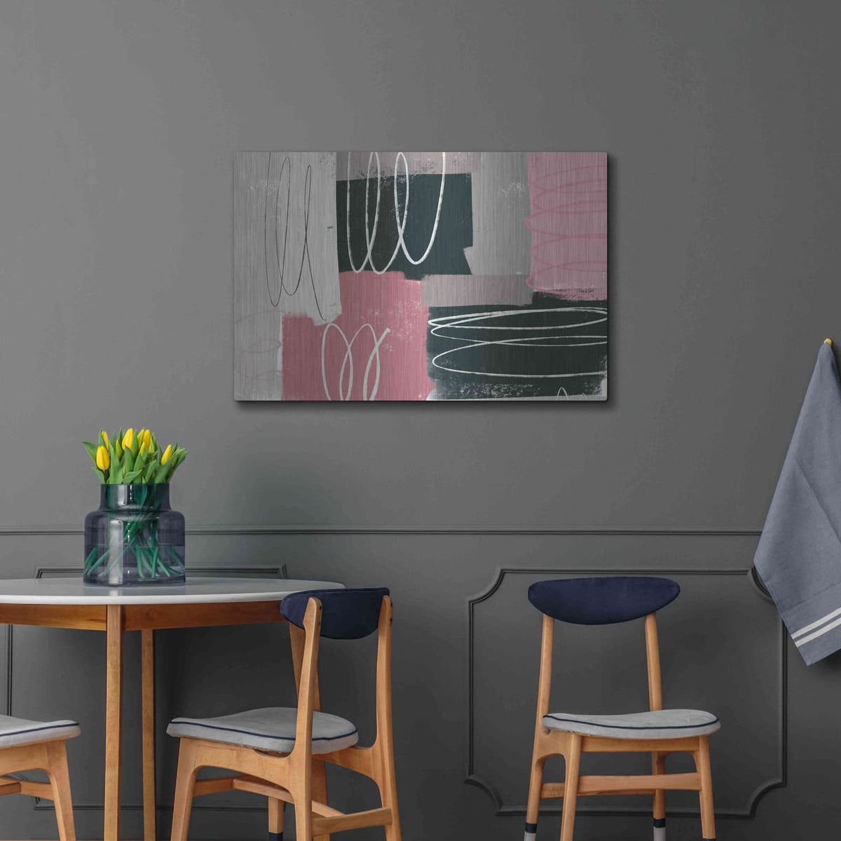 'Neopolitan' by Delores Naskrent – Metal Wall Art, 36x24 room view