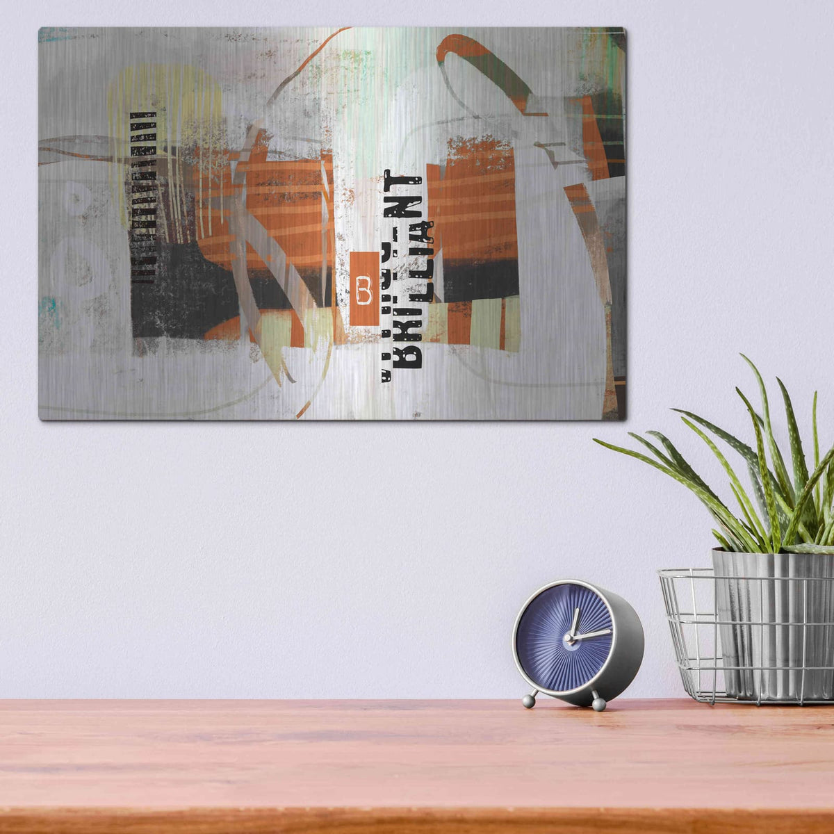 'Brillliant' by Delores Naskrent – Metal Wall Art, 16x12 room view