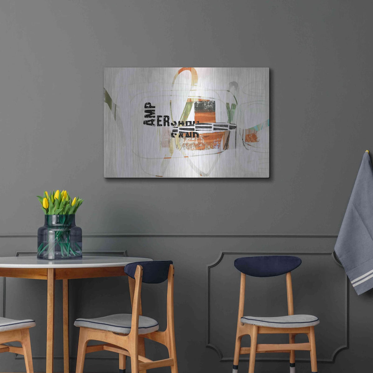 'Ampersand' by Delores Naskrent – Metal Wall Art, 36x24 room view