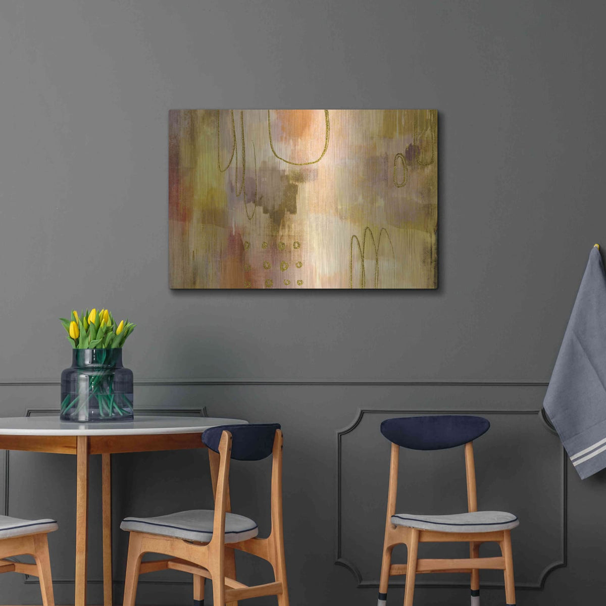 'Soft Burning' by Delores Naskrent – Metal Wall Art, 36x24 room view