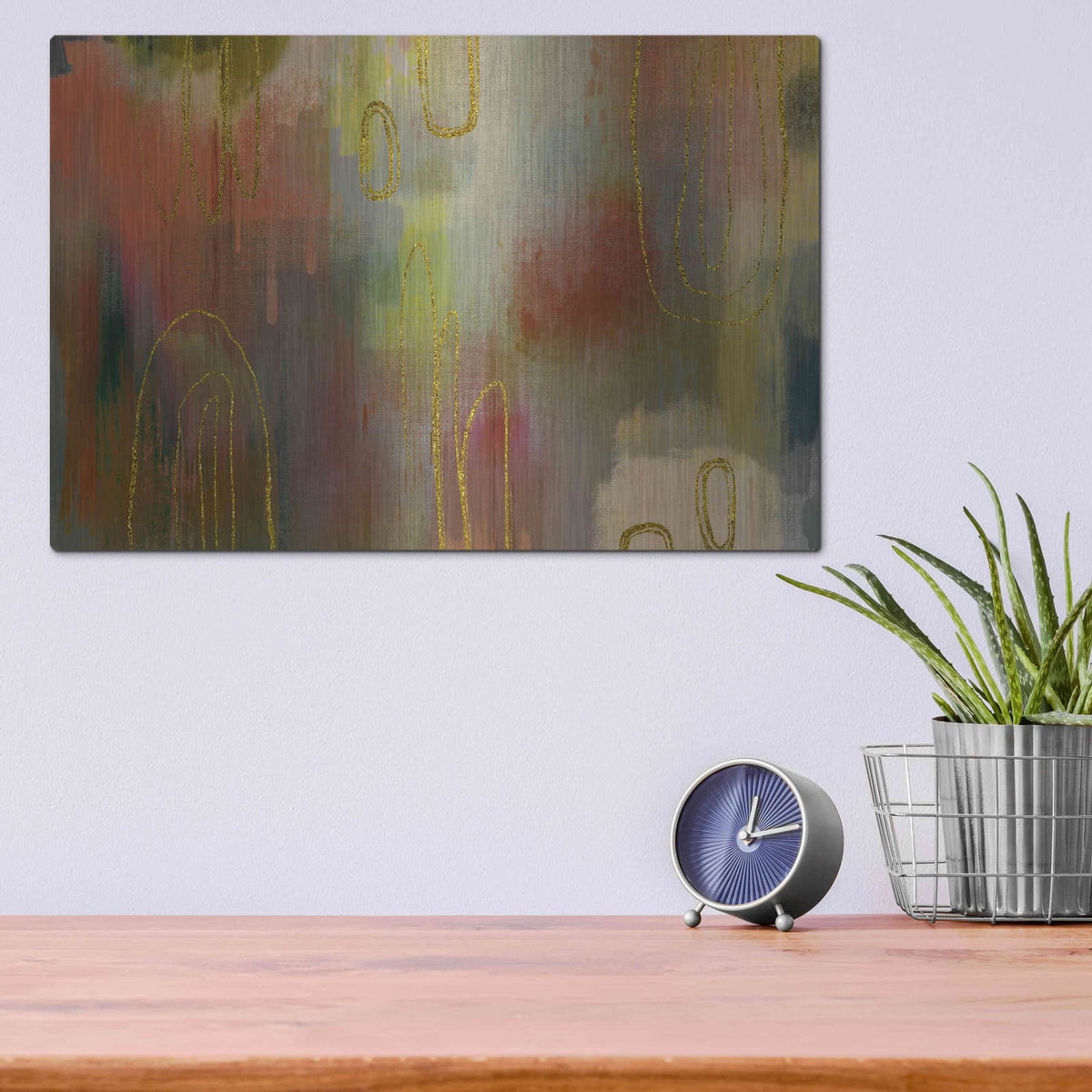 'Clay Oven' by Delores Naskrent – Metal Wall Art, 16x12 room view